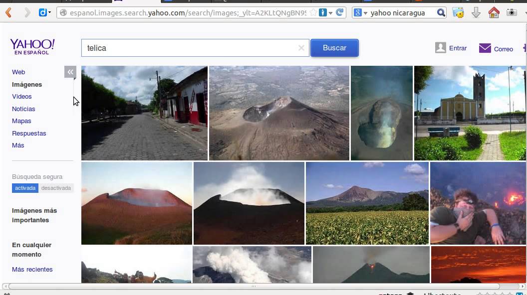 Cómo buscar imágenes de un dominio particular en yahoo