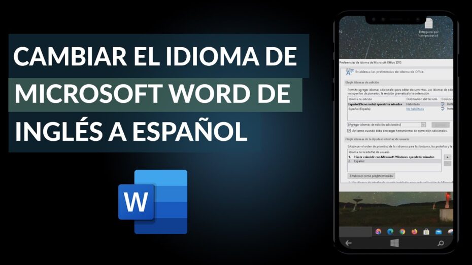 Cómo cambiar el idioma de word – video