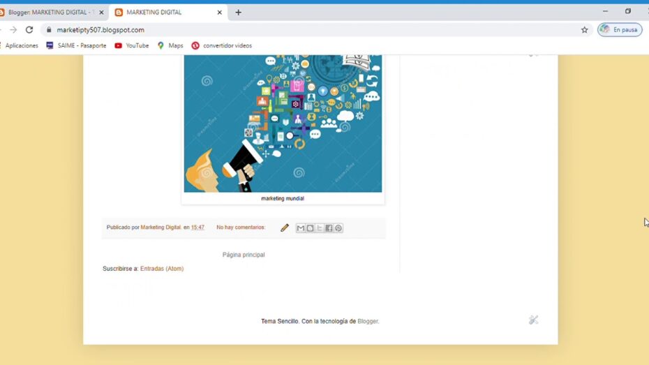 Cómo crear páginas estáticas en blogger