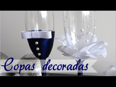 Cómo decorar las copas para un evento