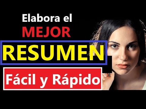 Cómo hacer el resumen de una conferencia