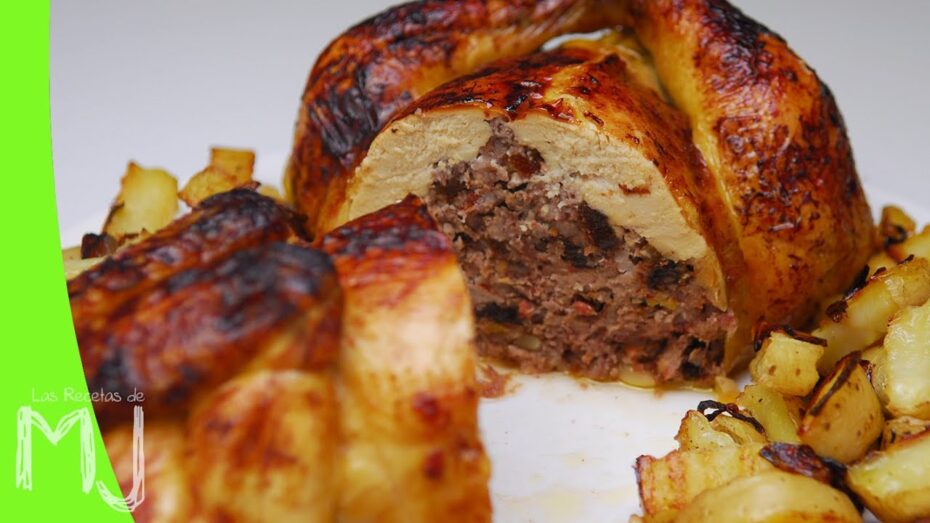 Cómo hacer pollo relleno al horno