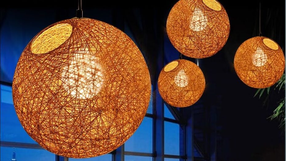 Cómo hacer portalámparas con globos de papel