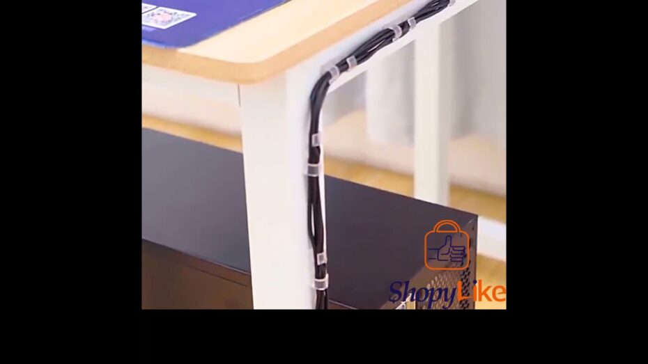 Cómo hacer un organizador de cables con clips