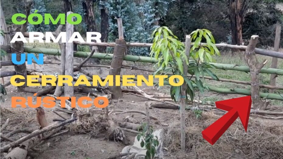 Cómo hacer una cerca con ramas